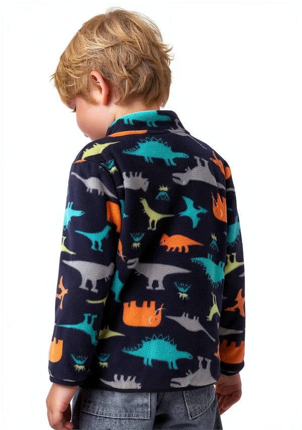 KidCo Toddler Polar Fleece Jacket Girls 1-6 Years Khaki Zebra-6