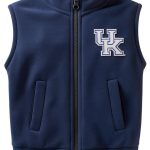Kids NCAA Fleece Vest Creative Knitwear Royal Kentucky Embroidered-0