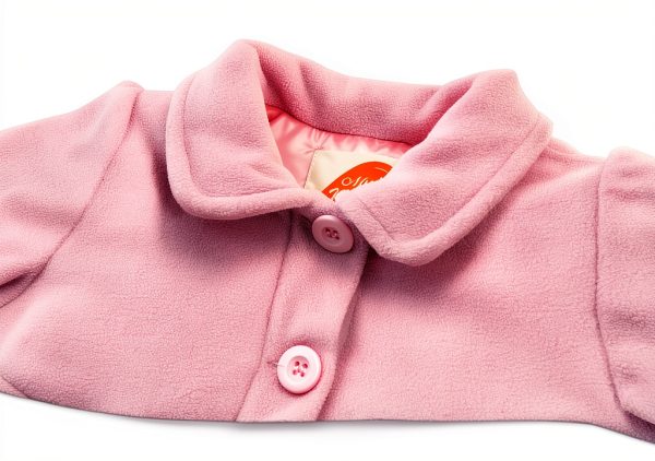 Zara Girls Polar Fleece Coat Soft Warm Jacket with Buttons and Pockets-5