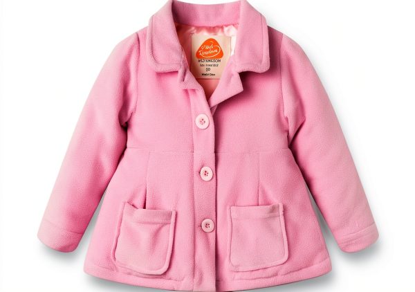 Zara Girls Polar Fleece Coat Soft Warm Jacket with Buttons and Pockets-0