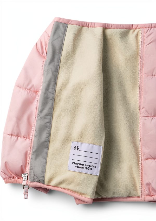 Columbia Baby Fleece Jacket Omni-Shield - Mountain Blue & Satin Pink-2