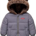 Flower Frail Baby Girls Winter Coat Grey Coat 12-18 Months Soft Fleece-0