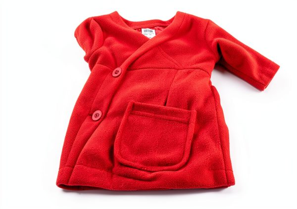 Zara Kids Girls Fleece Jacket ZS0511 Red 12 Months Soft Warm Coat-7