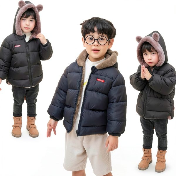 Flower Frail Baby Girls Winter Coat Grey Coat 12-18 Months Soft Fleece-5