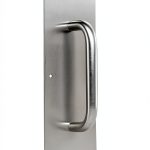 Stainless Steel Pull Plate Rockwood 16" x 4" Satin Finish-0