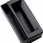 Handle 2-in-1 ABS Plastic Black Recessed Flat Box Handle by FEEDUN-0