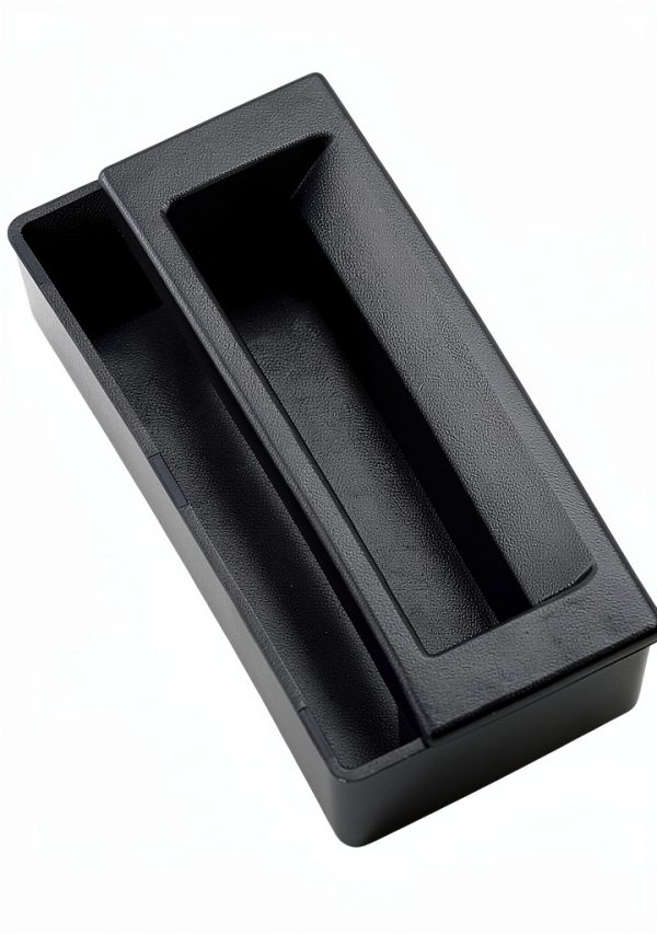Handle 2-in-1 ABS Plastic Black Recessed Flat Box Handle by FEEDUN-0