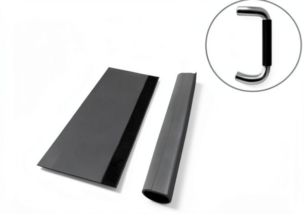 Door Handle Cover for Commercial Business Door Handles; No More Hot Handles (Grey, 4)-2