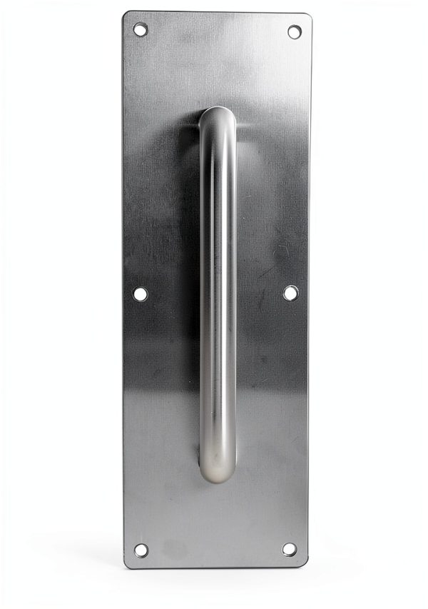 Commercial Door Handle Pull Push by jojofuny Stainless Steel Wide Base-1