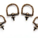 Bronze Thread Mini Pull Handle by Haidong 6-Piece Set for Cabinets-0