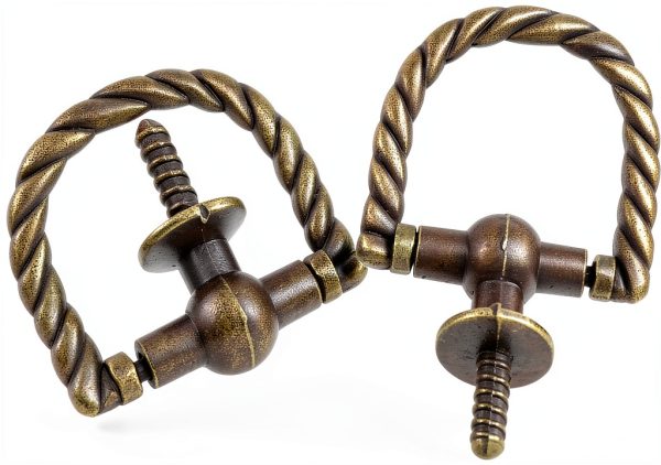 Bronze Thread Mini Pull Handle by Haidong 6-Piece Set for Cabinets-3