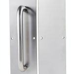 Commercial Door Handle Pull Push by jojofuny Stainless Steel Wide Base-0