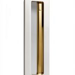 Modern Rectangular Flush Pull Unlacquered Brass by 212 Main-0