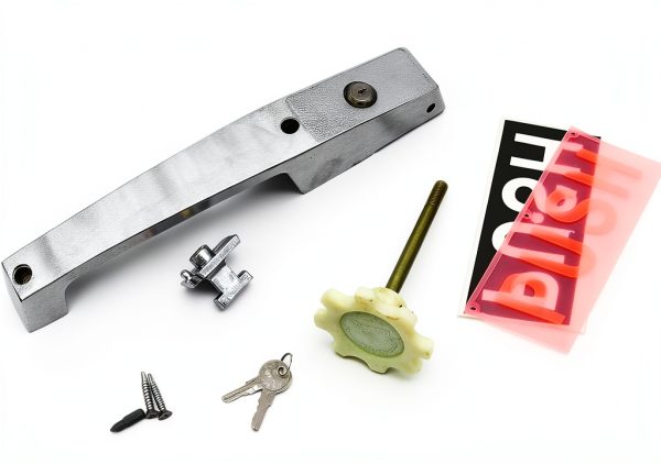 Kason 1238 Brushed Chrome Locking Handle with Twist Release & Glow-0