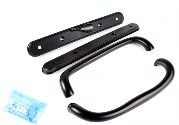 Patio Door Handle Black 4" Hole Spacing 10" Length by Truth Hardware-0