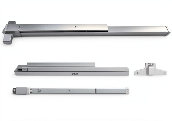 Commercial Panic Exit Device with Lever Handle – UL 500 & ANSI Grade 1 Certified, Heavy-Duty Aluminum Push Bar for 28–36” Emergency Exit Doors, Reversible for Left/Right (UL500-with Handle)-5