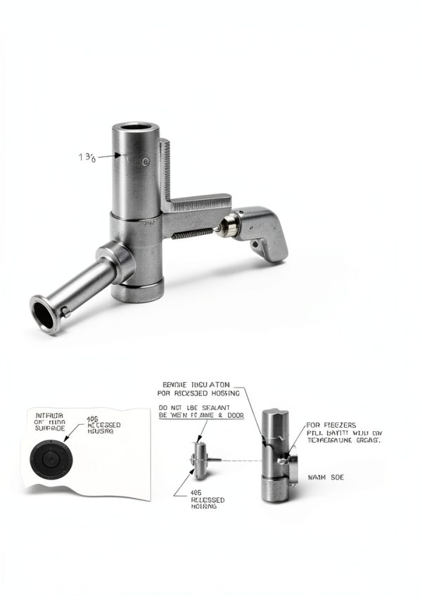 Kason 489-A Inside Release Handle Standard Push Rod for K56 Latch-4